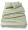Blumtal Completo lenzuola matrimoniali 3pz - completo letto matrimoniale certificato OEKO-TEX - lenzuolo con angoli 160x200x30cm + lenzuolo 240x275cm + federa cuscino 50x80cm in microfibra verde oliva