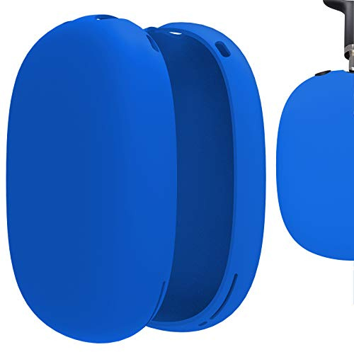 Geekria Silikon Skin Cover Kompatibel mit AirPod Max Kopfhörer, Kratzschutzhülle/Ohrhörer-Abdeckung/Headset-Lautsprecher-Hautschutz (Blau)