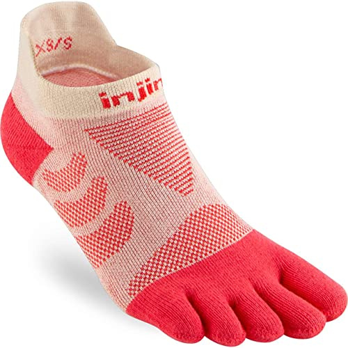 Injinji Women's Run Technical NO-Show Peach M/L