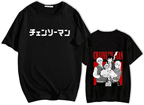 acsefire Chainsaw Man Hoodie Denji T-Shirts Power T-Shirts Chainsaw Man Power Makima Pochita Sweatshirt Casual Harajuku Pullover for Men Women Teens