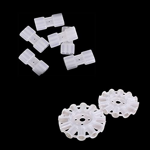 SHATCHI 20,3 cm Lange Leuchtstäbe, runde und quadratische Verbinder zur Herstellung von Bällen, Ketten, Dreifach-Armbändern, lustiges Kinderspielzeug, Nachtparty-Zubehör, Mehrfarbig, M