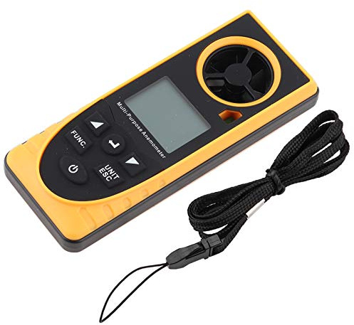 Digital Anemometer, Multifunctional Lcd Display Gm8910 Anemometer Digital With Backlight For Rc Drones Helicopter Flying Sailing Surfing Fishing Etc