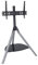 AVF Hoxton TV Floor Stand - Free-standing Tripod TV Unit, Solid Gray Wood Legs, Black Glass Shelf, For TVs 32 to 70