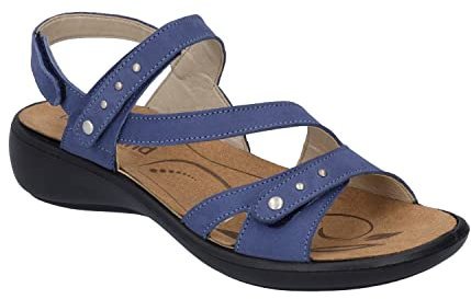 Westland Ibiza 70 Sandalen in Übergrößen Blau 16770 001 500 große Damenschuhe, Größe:42