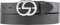 BELTINGER Damen-Gürtel EMIL aus Vollrindleder 3 cm | Schmaler Ledergürtel für Damen 30mm | Silber glänzend | Schwarz 95cm