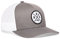 HAKA State City Trucker-Mütze für Damen und Herren, verstellbare Baseballmütze, Netz-Snapback, stabile Outdoor-Golfmütze, Schwarz, Grau/Weiß, Einheitsgröße