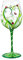 NymphFable Verre à Vin Peint à la Main Coccinelle Coloré Verre a Vin Design Personnalisé Verre a Pied Rouge Cadeau pour Femme 42cl