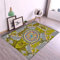 Ornamente Schmutzabweisend Baby Teppich Gelb Schwarz Abstrakt Design Muster Kunst Modern Kinderteppich 90 x 160 cm