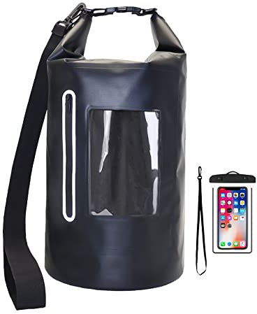Hodufy Faraday Dry Bag Tote Tasche 15L & wasserdichte Handyhülle,Faraday Bag Laptop & Tablets,Innere Doppelschicht Blocker Tuch wasserdichte Tasche für EMP-Schild von Elektronischen Geräten Signal.