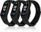 Ainiv Bracelet pour Xiaomi Mi Band 4/ Xiaomi Mi Band 3, 【3 unités】 Bracelet de Montre, Silicone Souple Respirants Réglables Brassard de Remplacement pour Accessoires Xiaomi