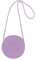Yomietar Mini-Umhängetasche für Damen, rund, Stroh, Strandtasche, Handtasche, Geldbörse für den Sommer, Flieder