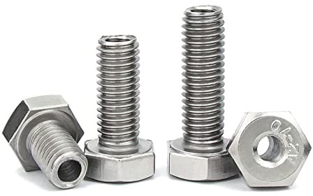M4 M5 M6 M8 M10 M12 M14 M16 M20 304 In Acciaio Inox Esagonale Esterno Vite Cava Bullone Foro Passante vite, M10x20mm (5pcs)