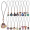 BEEFLYING 16 Stück Schlüsselanhänger-Schnur-Anhänger, Handy-Anhänger, Riemen, niedliche Katze, Handy-Anhänger, Kawaii-Hängezubehör für Handy und Schlüsselanhänger-Taschen (Katze)