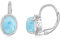 POPLYKE Larimar Ohrringe für Frauen Sterling Silber Leverback Ohrringe Larimar Schmuck Geschenk für Mädchen (larimar)