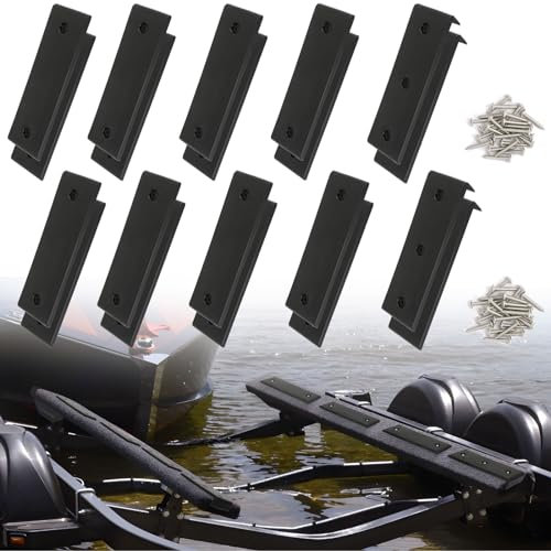 anpoole Boat Trailer Bunk Slides, Easier Loading/Unloading with One-Man, Durable Heavy Duty Boat Bunk Slides 3x10, Easy to Install, 16+4