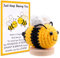 Pocket Hug Biene Glücksbringer, Cute Positive Bee Mutmacher Prüfung Geschenk Osterdeko, Entspannung Geschenkideen für Frauen Freund Arbeitskollegin, Handgefertigtes Ostern Geschenke für Kinder