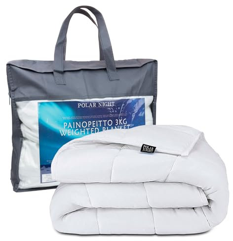 Polar Night Gewichtsdecke für Erwachsene 135 x 200 cm, 11kg - Weighted Blanket für tiefen Schlaf, Schwere Decke, Therapiedecke aus 100% Baumwolle, Entspannungsdecke Oeko-TEX® 100 Standard Bettdecke