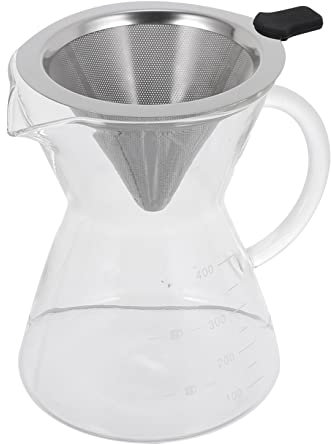 Cabilock Jarra Cafetera Goteo Filtro Cafetera Acero Inoxidable Micromalla De Una Capa Uso Prolongado