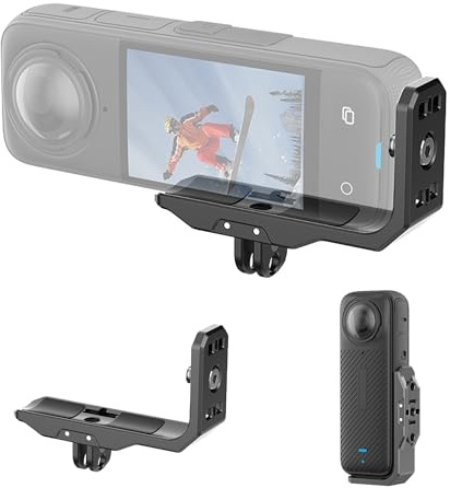 Fututech 1/4-Zoll-Halterung aus Aluminiumlegierung für Insta360 X4, Adapter, Anschluss für Action-Kamera, Cold Shoe, erweitertes Zubehör