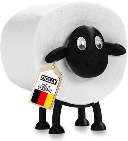 Dolly® Toilettenpapierhalter - das Original - das süße Schaf für Dein WC - Badezimmer Deko - echter Hingucker in jedem Bad - lustiger Klopapierhalter - Geschenkidee für Familie und Freunde
