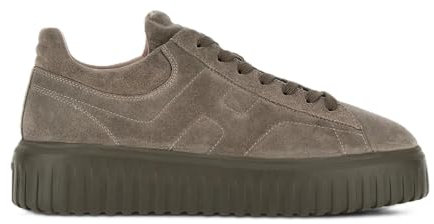 Hogan Scarpe Uomo H-Stripes Allacciato HXM6450FC6TBTMC407 Camoscio Marrone (HXM6450FC6TBTMC407, Sistema Taglie Calzature EU, Adulto, Uomo, Numero, Media, 42)