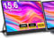 WEU Monitor portatile per laptop, 15,6 '' 1080p FHD Laptop Screen Extender Dual Monitor USB C HDMI Plug and Play Laptop Monitor Extender con supporto altoparlante per Windows, Mac, telefono, switch,