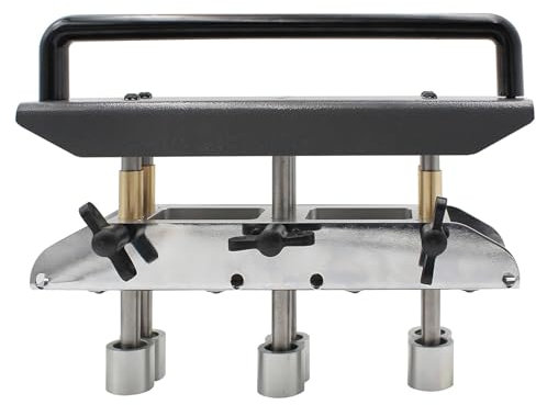 Cintreuse à Rouleaux de Bord à 3 Stations, Frein à Rouleaux à Billes en Tôle à Grand Rayon, Réglable pour Réaliser des Coudes de 5 ou 8 à 4 Pouces, Rouleaux en Acier Rapide,