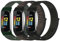 Gittos Nylon Geflochtene Armband für Fitbit Charge 6/Fitbit Charge 5 für Damen Herren