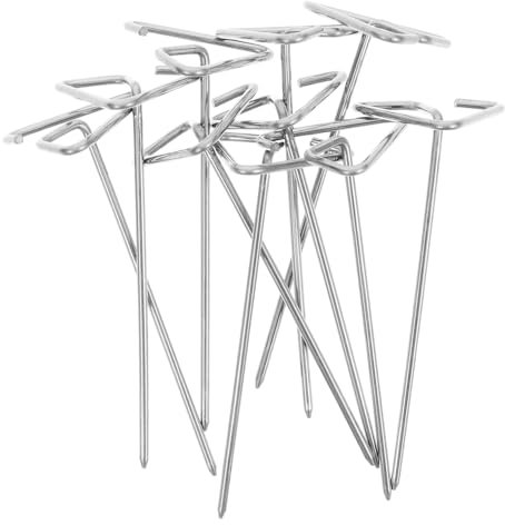 POPETPOP 10stücke Edelstahl Metallspieße Für Grill Bbq Vertikale Spieße Air Fryer Geeignet Wiederverwendbar Stabile Grillzubehör Für Fleisch Und Gemüse Vielseitig Einsetzbar