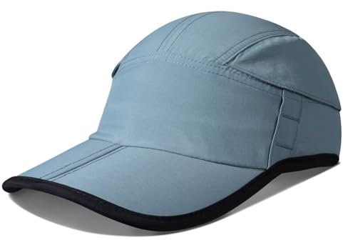 GADIEMKENSD Cappello da Baseball a Secco Rapido con Mesh Traspirante, Protezione Solare Cappello da Corsa, Cappello Sportivo da Esterno Rinfrescante per Calcio, Bicicletta, Tennis, Azzurro Cielo