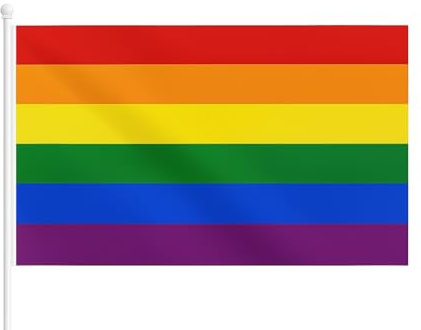 Gay Pride Flag, Rainbow Flag Gay Pride Accessories, Lgbtq Progress Banner Party Parades Accessories for Festival Decorations and Celebrations