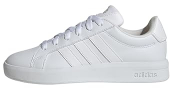 adidas Unisex Kids Grand Court 3.0 Junior Shoes, FTWR White/Iridescent/Almost Pink, 3 UK