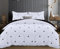 Hafaa King Size Duvet Cover Sets Soft Printed Bedding Set Brushed Microfiber Duvet Covers with Pillowcases (Black and White Dotted 230x220 CM)