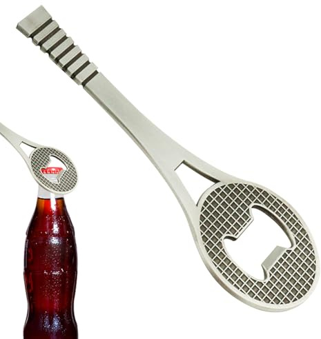 Flaschenöffner in Schlägerform, Zinklegierung, Flaschenöffner, Tennis-Bieröffner, Retro-Tennis, Bier für Pop-Soda-Öffner, einfaches Öffnen, Tennis-Geschenk für Männer