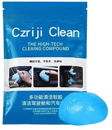 Car Slime Cleaner Dust Cleaning Gel, Car Accessories Interior, Deep Reusable Soft Tool Gel Wipes for Auto Gadgets Supplies Keyboard Vent Dashboard Vehicle Interior Cleaning Supplies