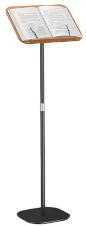 Verstellbares Rednerpult aus Holz – neigbare Tischplatte & Kantenanschlag für Kirchen, Präsentationen