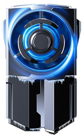 Whltzf Refroidisseurs de téléphone pour jeux - Ventilateur de refroidissement universel avec batterie 1200 mAh - Radiateur pour téléphone portable - Rechargeable