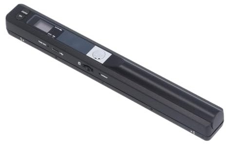 Dpofirs Handheld -Dokumentscanner, USB 2.0 Tragbarer Scanner mit CD für Foto (Black)