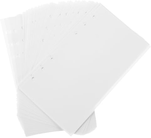 CORHAD 50 Blatt Blanko Release Papier Nachfüllseiten Doppelseitig Wiederverwendbar für Sticker Album Planer Nachfüllbar Sticker Sammelalbum Organizer Erweiterbar