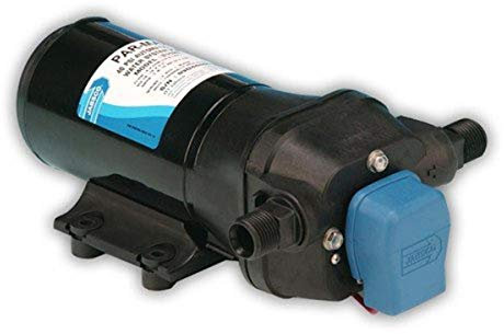 Jabsco Marine ParMax 4 31620-0092 Pompe à eau haute pression (4,3 GPM, 40 PSI, 12 V, 15 A, jusqu'à 5 sorties, Noir