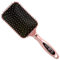 Head Jog Paddle Hair Brush 81. Detangler With Ionic Bristle Pins. Perfect For Wet Or Dry Hair. For Detangling Straightening, Blow Drying, Tangle & Frizz Control. Sleek, Shine Results. (Pink)