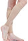 Kingbridal Bas de compression médicaux pour femme 15–20 mmHg hauteur genou bout ouvert chaussettes de compression sans pieds chaussettes de compression pour gonflement varices veines œdèmes nude