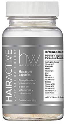 HAIRWORTHY - FASTEST acting hair growth vitamins. 4x STRONGER than regular hair tablets. 100% natural supplement for longer, stronger and fuller hair. With Biotin, Folic Acid and Multivitamin.