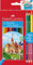 Faber-Castell 110312 - Buntstifte Set für Kinder und Erwachsene, 15-teilig, bruchsicher, inkl. 3 Bicolour Buntstifte und 1 Spitzer