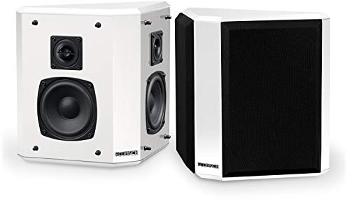 Fluance Elite High Definition 2-Way Bipolar Surround Speakers for Wide Dispersion Surround Sound in Home Theater Systems - White/Pair (SXBP2WH)