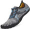 SAGUARO Barfussschuhe Herren mit Zehen Sohle Breathable Trail Laufschuhe Damen Weich Faltbar Fitnessschuhe Outdoor Sport Trekking Walking Schuhe Grau Gr.43
