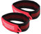 SM SunniMix Hosenband mit Klettverschluss - Radfahren Reflektorband Hosengummiband Beingummi Fahrrad Reflektoren Bänder für Herren Damen, Rot