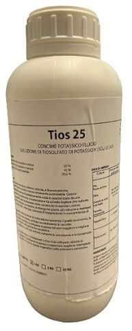 TIOS 25 CONCIME POTASSIO LIQUIDO 25% CONCIME PER OLIVO FIORI E ORTO POTASSICO (LT.5)