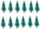 NUOBESTY 24 Stücke Mini Sisal Weihnachtsbaum Modell Bäume Schneetannen Weihnachten Miniatur Deko Figuren Kleine Tannenbaum Künstlicher Christbaum Tischdeko Micro Landschaft Dekoration