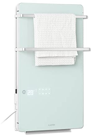 Klarstein Toallero de Pie, Radiador Electrico Bajo Consumo para Toalla 2000 W, Toalleros de pie con Termostato, IPX4, Radiador Electrico para Pared, Toallero Electrico Eficiente sin Emisión CO2